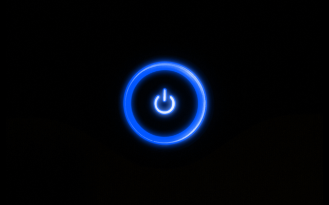 Blue light black background circle #2 free wallpaper - medium preview image