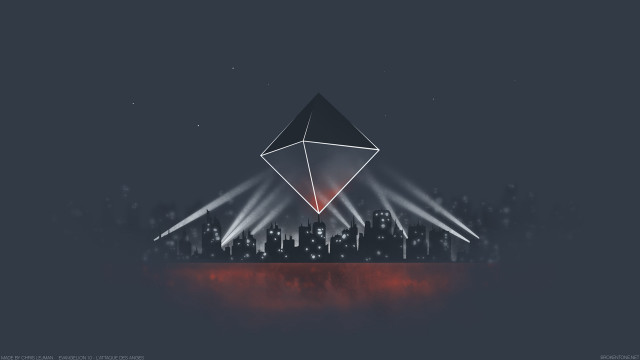 City kite lights red light free wallpaper - medium preview image