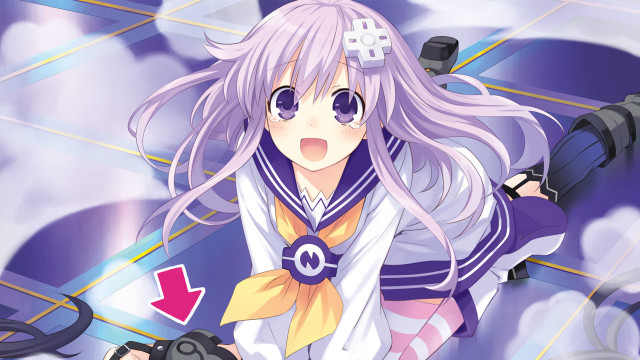 Anime girl long hair purple #4 free wallpaper - medium preview image