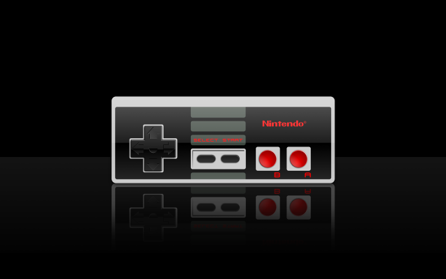 Nintendo controller table black background free wallpaper - medium preview image