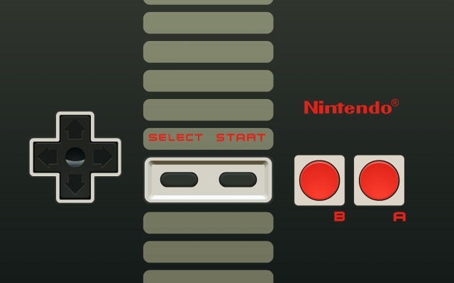 Nintendo controller red black vector free wallpaper - medium preview image