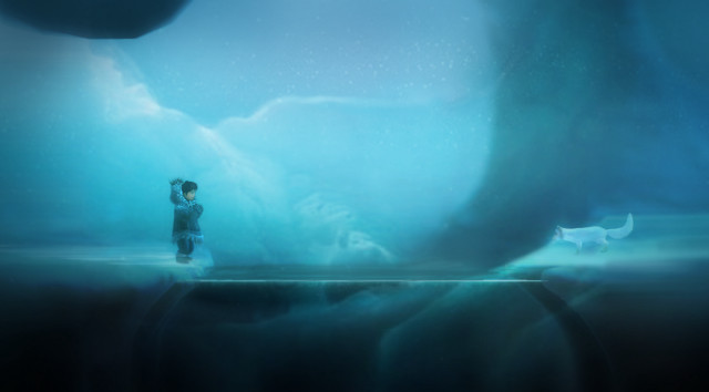 Man iceberg ocean polar bear free wallpaper - medium preview image