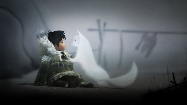 Boy sitting field ghost cross free wallpaper - medium preview image