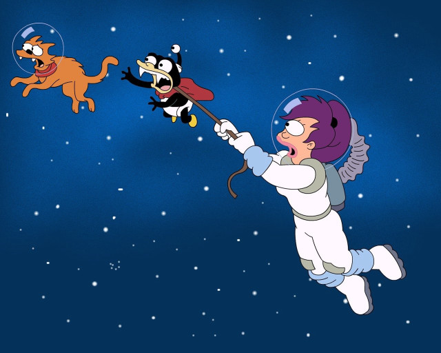 Cartoon character flying cat dog free wallpaper for desktop - medium preview image