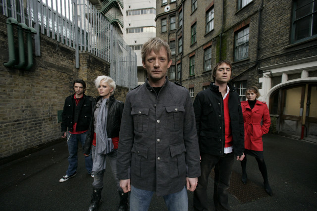 Group people street building red free wallpaper - medium preview image