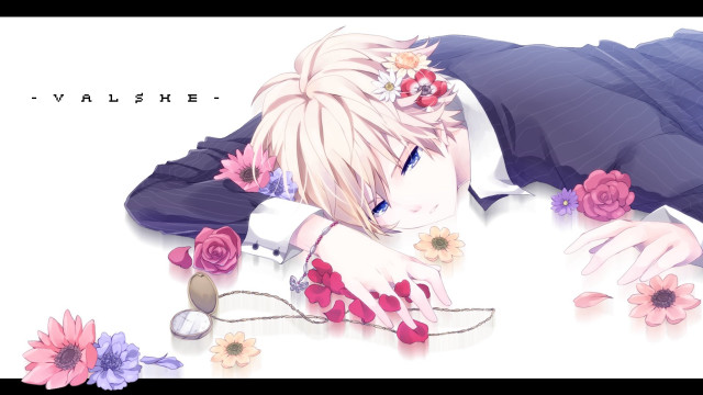 Man suit flowers hands chest free wallpaper - medium preview image