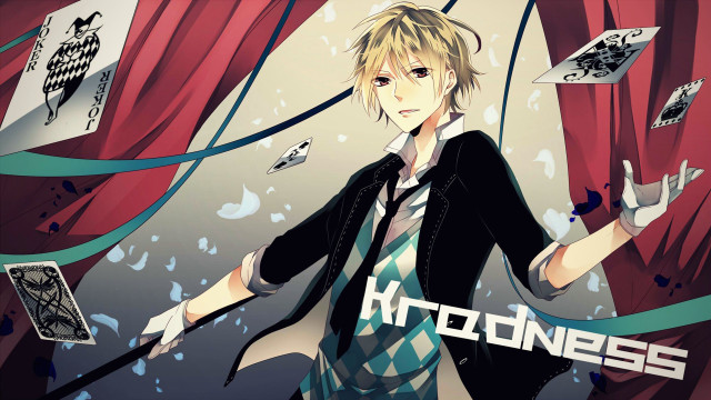 Man tie suit knife playing free wallpaper - medium preview image