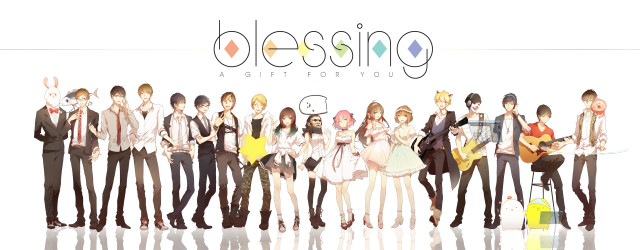 Group guitar blessing people standing free wallpaper - medium preview image