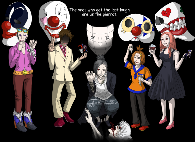 Clown masks group cellphone funny free wallpaper - medium preview image