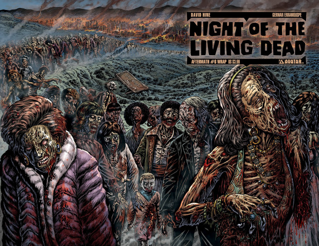 Zombies walking line people sign free wallpaper - medium preview image
