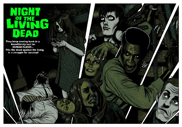 Zombie theme group poster face free wallpaper - medium preview image
