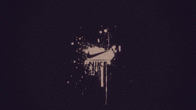 Nike logo black background white #10 free wallpaper - medium preview image
