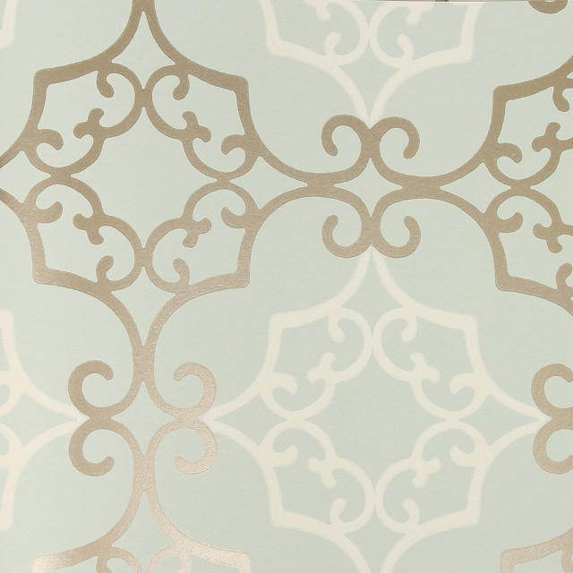 Gold white rococo lace green free wallpaper - medium preview image