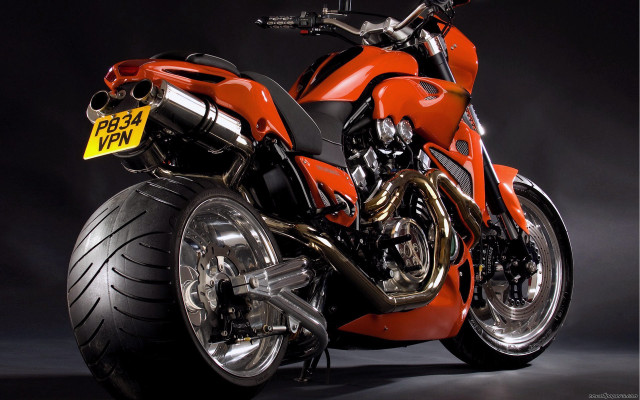 Red motorcycle dark room yellow free wallpaper - medium preview image