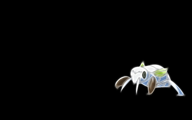 White green bird black background free wallpaper - medium preview image