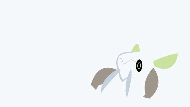 White gray bird green leaf free wallpaper - medium preview image