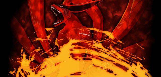 Red dragon flames mouth sharp free wallpaper - medium preview image