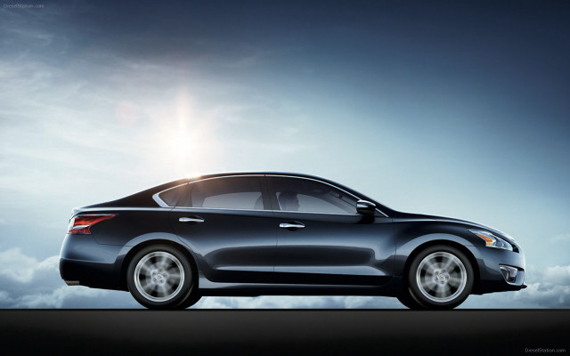 Black car sky clouds sun free wallpaper - medium preview image