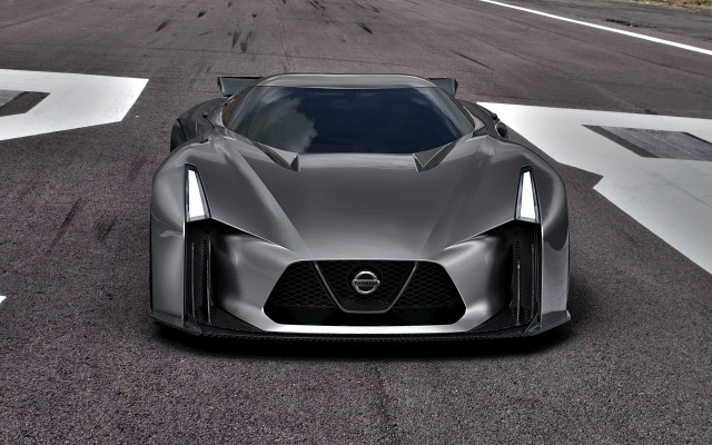 Silver sports car race track #10 free wallpaper - medium preview image