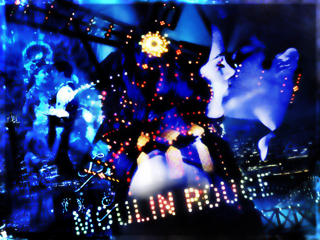 Man christmas tree city lights free wallpaper - medium preview image