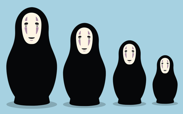 Spirited dolls painted faces group free wallpaper - medium preview image