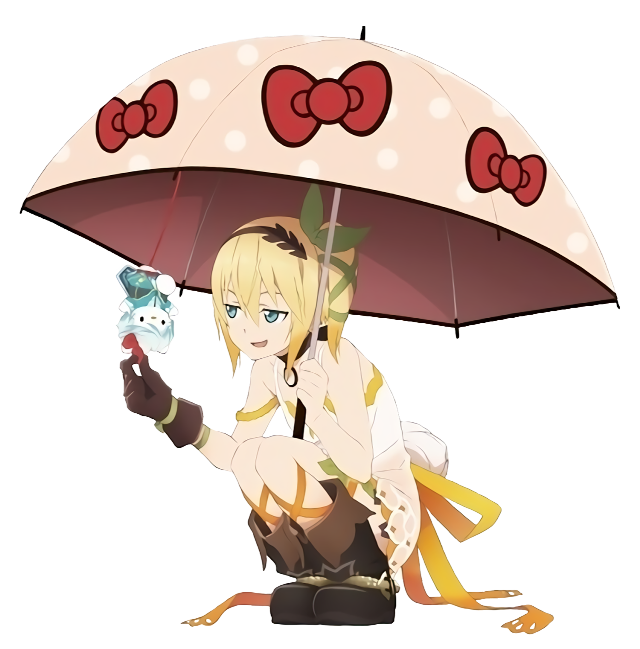 Woman umbrella cat mouse hand free wallpaper - medium preview image
