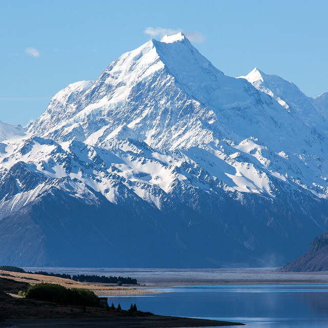 Mountain lake blue sky clouds #7 free wallpaper - medium preview image
