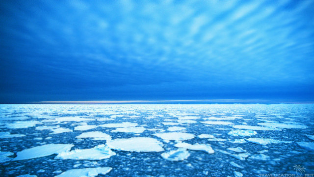 Ice float lake sky clouds free wallpaper - medium preview image