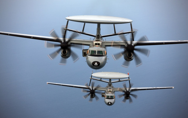 Small airplane blue sky propellers free wallpaper - medium preview image