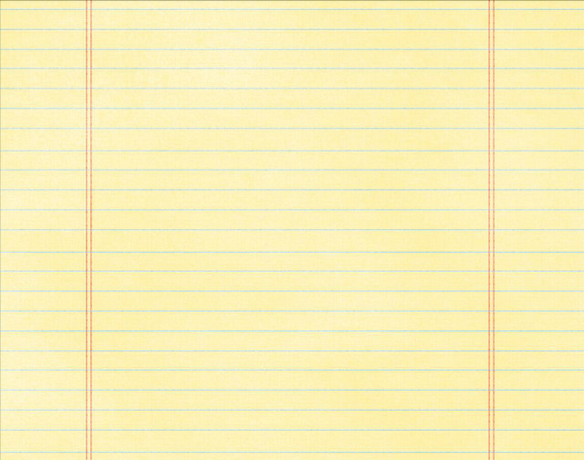 Yellow lined paper red pen free wallpaper - medium preview image