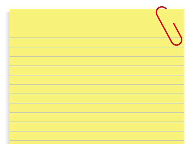 Yellow note red marker side free wallpaper - medium preview image
