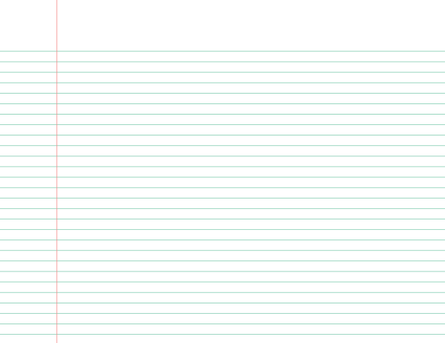 Blank lined paper pencil red free wallpaper - medium preview image