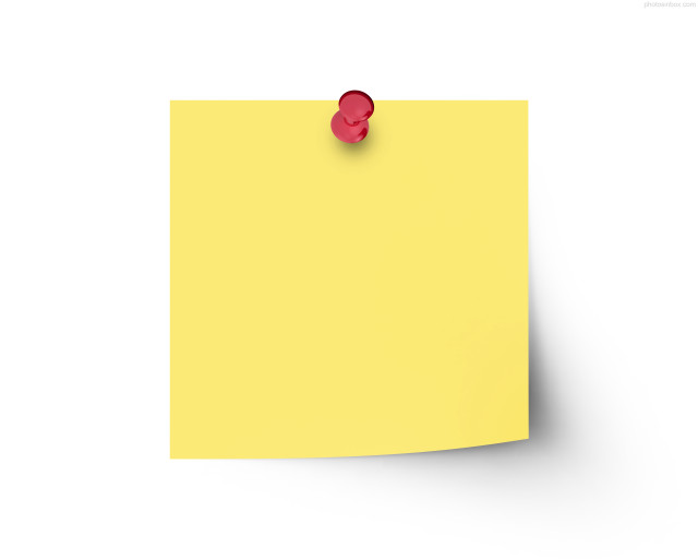 Yellow postit note red pushpin free wallpaper - medium preview image
