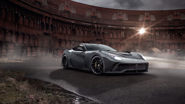 Grey sports car night parking free wallpaper - medium preview image