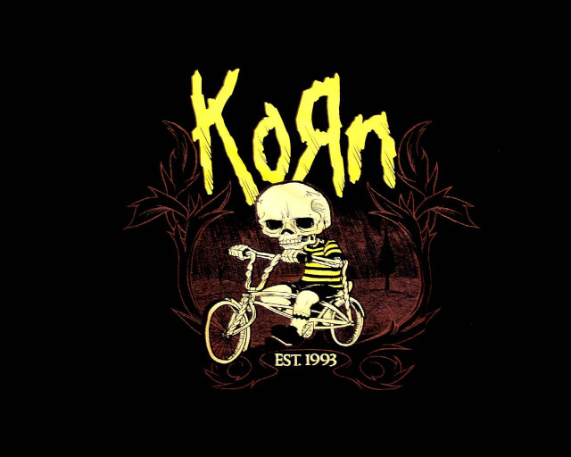 Skeleton riding motorcycle korn skeleton free wallpaper - medium preview image