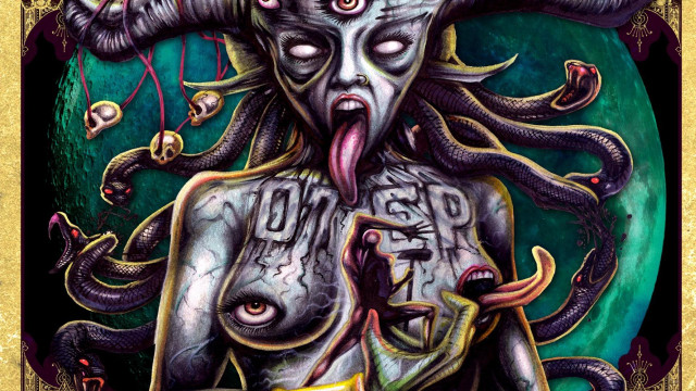 Woman tongue demon snake chest free wallpaper - medium preview image