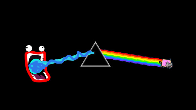 Pink floyd triangle rainbow monster free wallpaper - medium preview image
