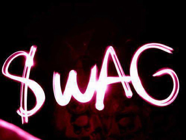 Neon sign swag dark person free wallpaper - medium preview image