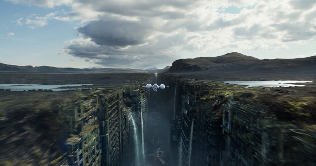 Canyon waterfall group people mountain free wallpaper - medium preview image