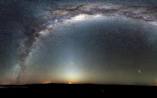 Bright large star filled sky free wallpaper - medium preview image