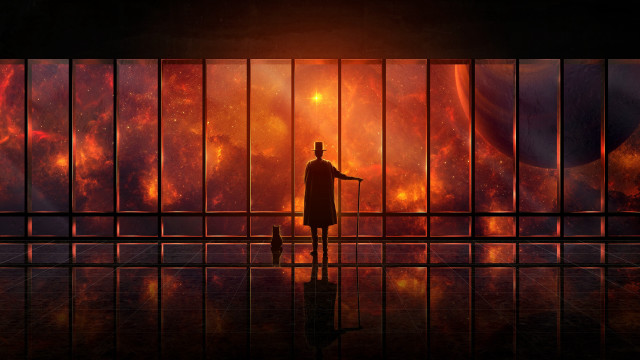 Man fence space background bright free wallpaper - medium preview image