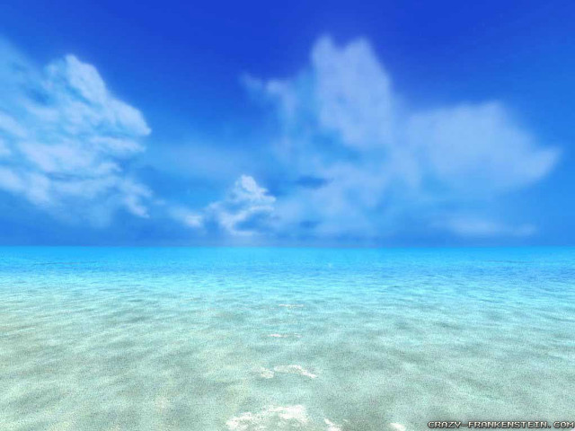 Blue sky clouds water sandy free wallpaper - medium preview image