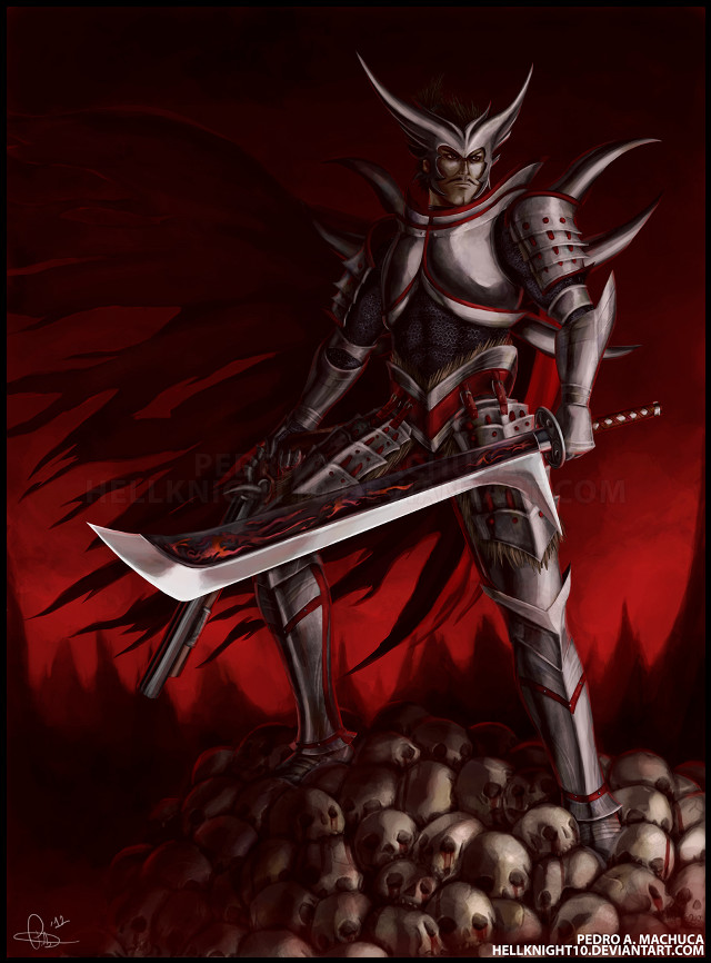 Knight sword skulls red black free wallpaper - medium preview image