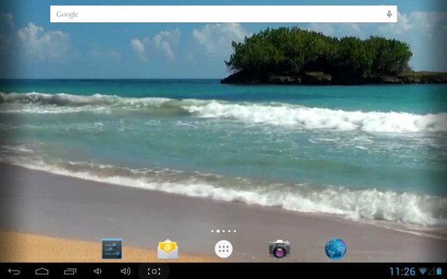 Beach island blue sky white free wallpaper - medium preview image