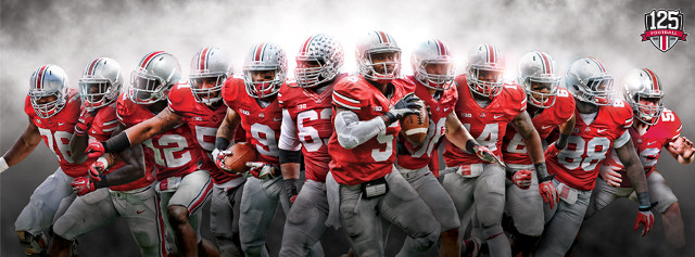 Football players red grey uniforms free wallpaper - medium preview image