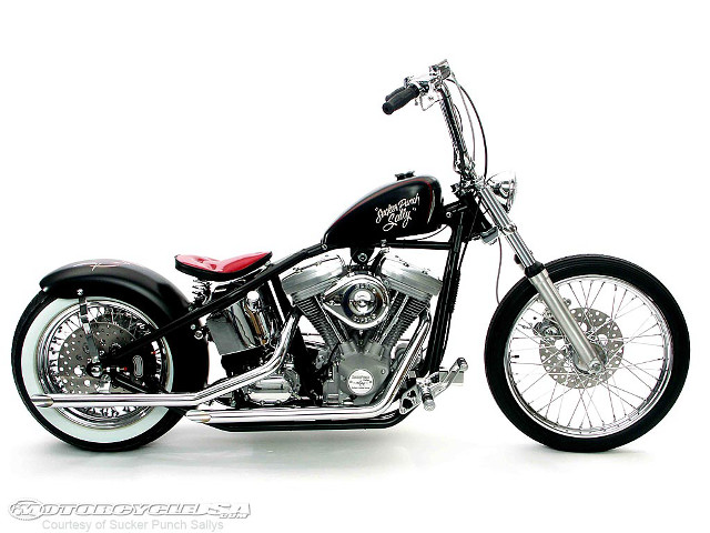 Black silver motorcycle red seat free wallpaper - medium preview image