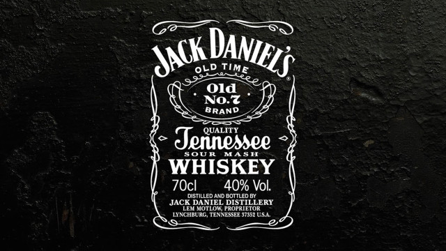 Whiskey label black wall white free wallpaper - medium preview image