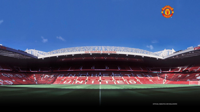 Soccer stadium red white field free wallpaper - medium preview image