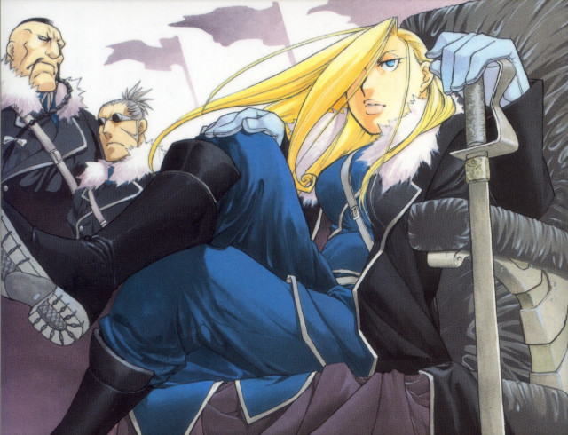 Cartoon woman sword man sword free wallpaper - medium preview image
