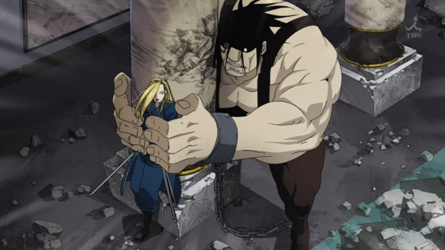 Man holding sword rubble room free wallpaper - medium preview image